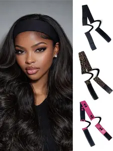 3 Pcs Elastic Wig Bands Adjustable Lace Melting Band Front Laying Strap Wrap To Lay Hairline Edges Wig Belt Tape for Grip Keeping Wigs in Place Glueless Invisible Hairline