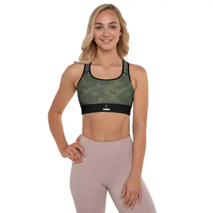 Recycled Camo Padded Sports Bra
