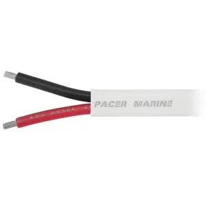 Pacer Group W8-2DC-FT 8-2 Awg Pacer Duplex Cable, Red & Black