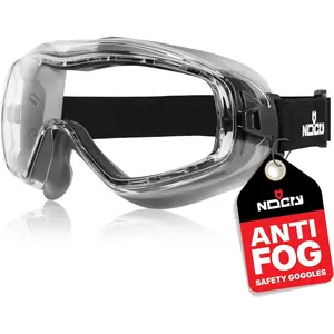 Anti-Fog Safety Glasses with Scratch-Resistant Coating - Vented Panoramic Eye Protection Goggles, ANSI Z87 Certified Adjustable Headband, Clear Lens for Men & Women, Reusable Work Goggles spring  promo innovative non-stick welding nozzle
