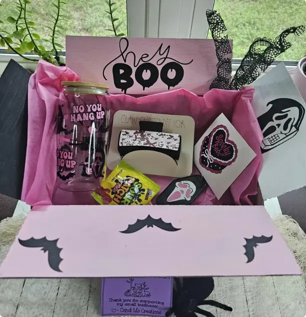 Pink Halloween Boo Box