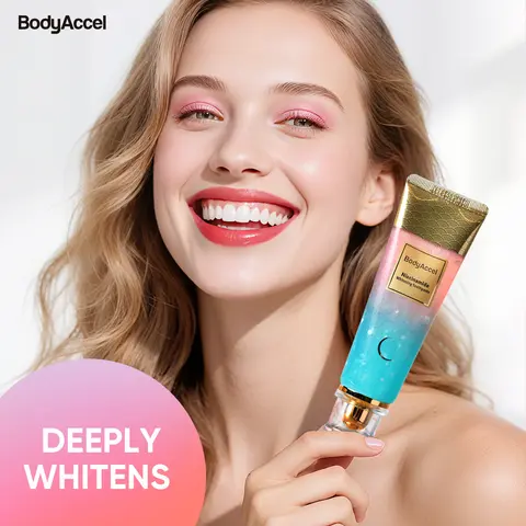 BodyAccel Niacinamide (Nicotinamide) Toothpaste - 100g Multi-Pack, Bad Breath Killer, Anti-Plaque, Tartar Control, Stain Removal, Fresh Mint All Day, Fluoride-Free, Daily Care, All Ages