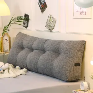 【Clearance Sale】King Size Triangular Wedge Pillow(70.8x19.6x7.8inch), Bedside Back Cushion for Home Livingroom Bed Sofa, Large Upholstered Headboard Reading Pillow