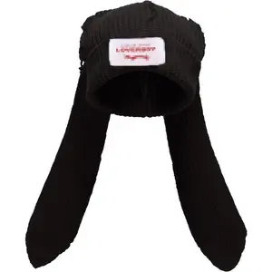 Playful Bunny Design, Warm Knit Hat with Long Ears, Fluffy Winter Cap, Crochet Rabbit Skull Cap, Funny and Cute, Perfect for Outdoor Adventures and Slouchy Style（gift）Gift