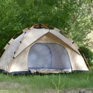 4-Person Automatic Quick-Open Tent with UV Protection for Beach, Fishing, Hiking, and Hunting Camping