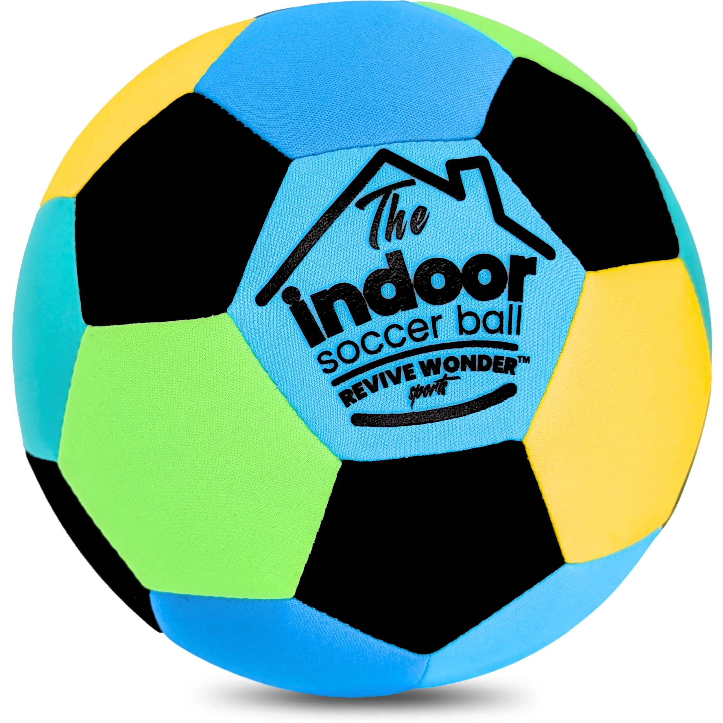 Softly Padded Premier Indoor Soccer Ball Size 4 - Made For Inside Your Home - No Wall Scuffing House Soccer Ball - Air-Filled Realistic Feel, Bounce, & 29% Quieter Foam Exterior Soft Soccer Ball