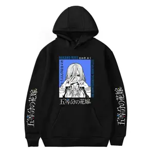 The Quintessential Quintuplets Ichika Nino Miku Yotsuba Itsuki Anime Print Men Women Hoodie Manga Sweatshirt Harajuku Sweatshirt