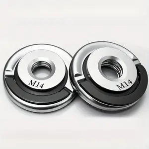 M14 Angle Grinder Flange Nut, Self-Locking Pressure Plate Quick Release, Fits 115/125mm Grinders, for Cutting/gritting Wheels