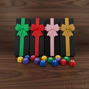 Stress Relief Date Night Game Set Weighted Gonggi 3D Printed Fidget Toy Valentine’s Gift with Travel Case Screen-Free Connection Challenge Handicraft