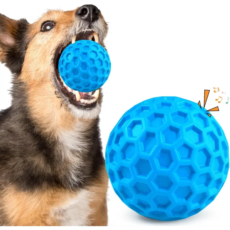 Dog Toys for Aggressive Chewers, Indestructible Dog Balls for Aggressive Chewers, Squeaky Balls for Dogs,for Large Dogs,Funny Dog Squeaky Ball
