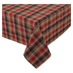 Design Imports High Country Plaid Tablecloth -60 X 84