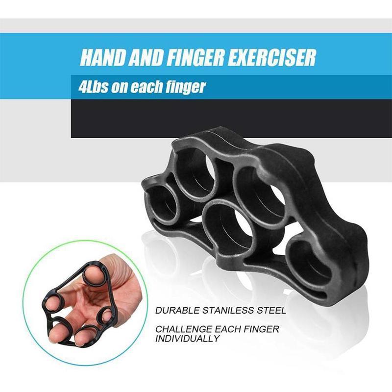 Vein-Boosting Forearm Trainer 5-in-1 Set, Hand Grip Strengthener with Finger Exerciser, Grip Ring & Stress Ball for Muscle Fitness