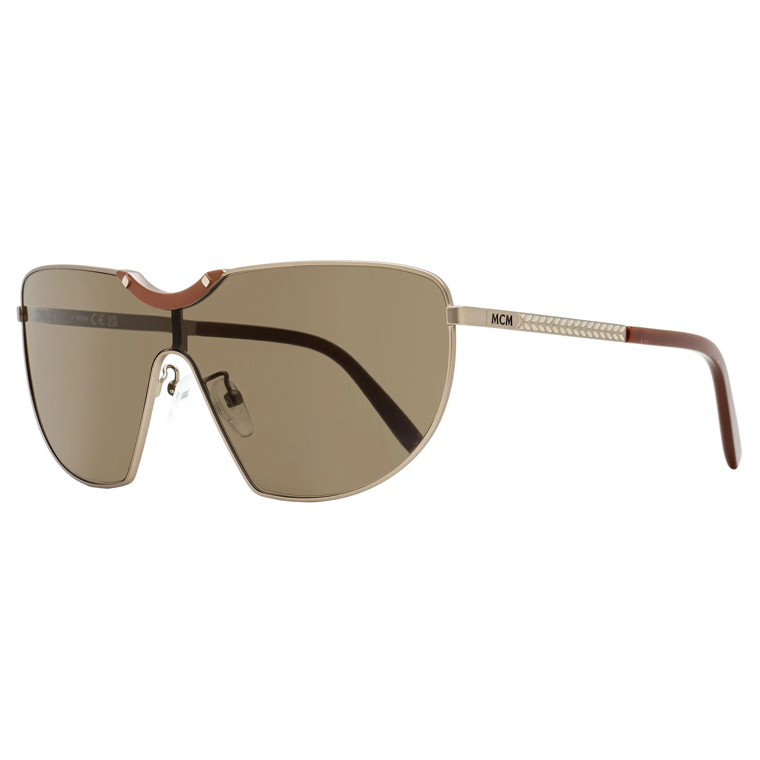 MCM Monogram Shield Sunglasses MW0026-H 37E Brown/Bronze 0mm