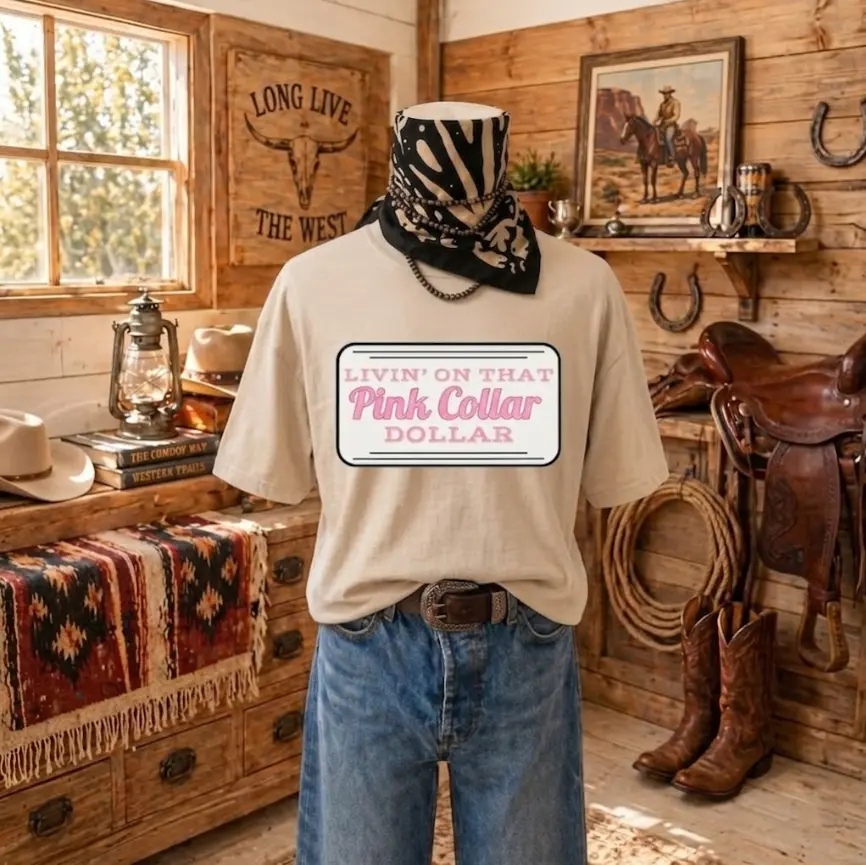 Pink Collar Jobs Graphic Tee Comfort Colors tee | Nurse Teacher Assistant Cosmetologist Shirt | Pink Collar Dollar T-Shirt, gift for her, nurse shirt, vintage tee, small business shirt