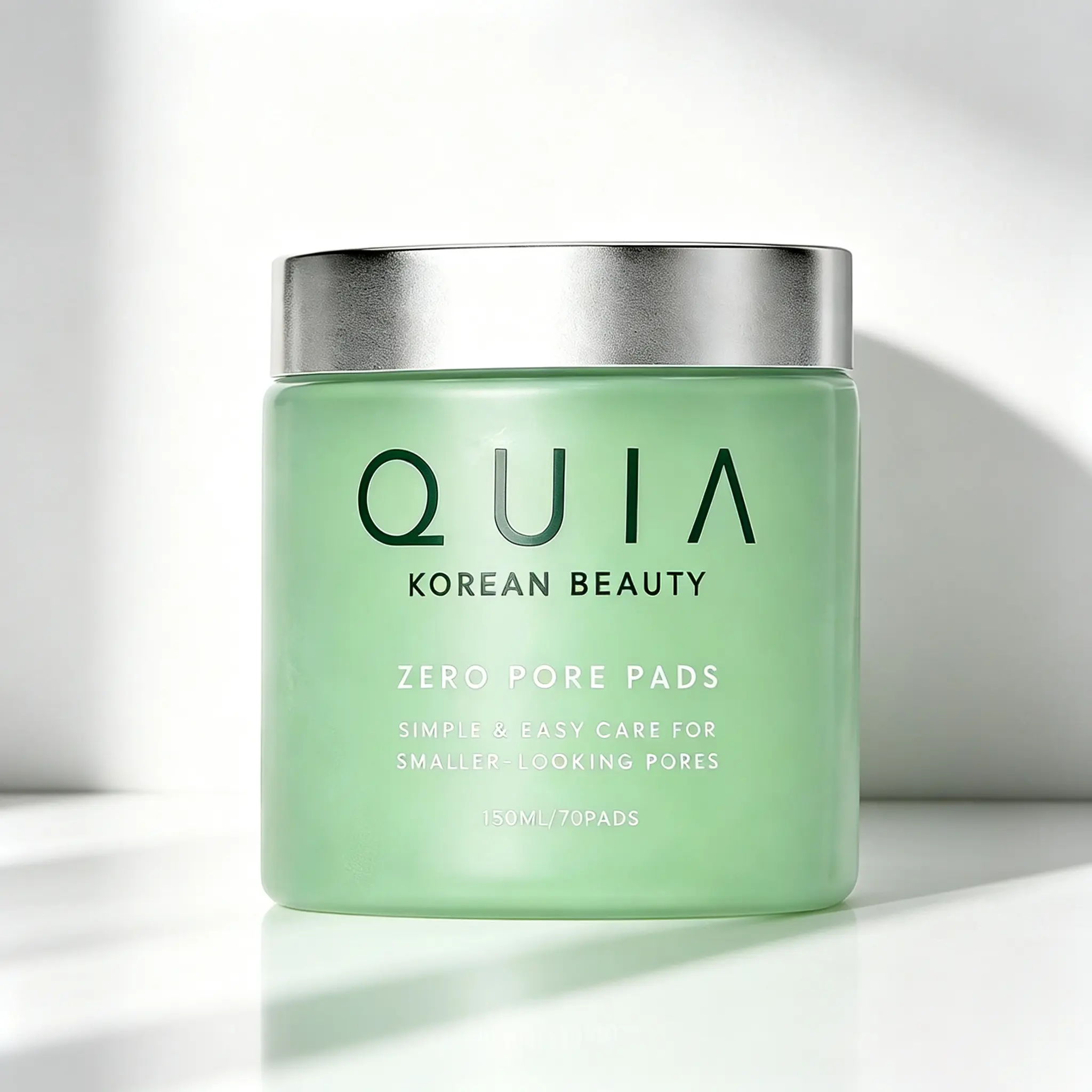 QUIA Dual-Action Toner Pads – Gentle PHA Exfoliation for Sensitive Skin – Instantly Hydrate and Minimize Pores – 70 Soft-Touch Korean Textured Pads – Blackhead and Blemish Control