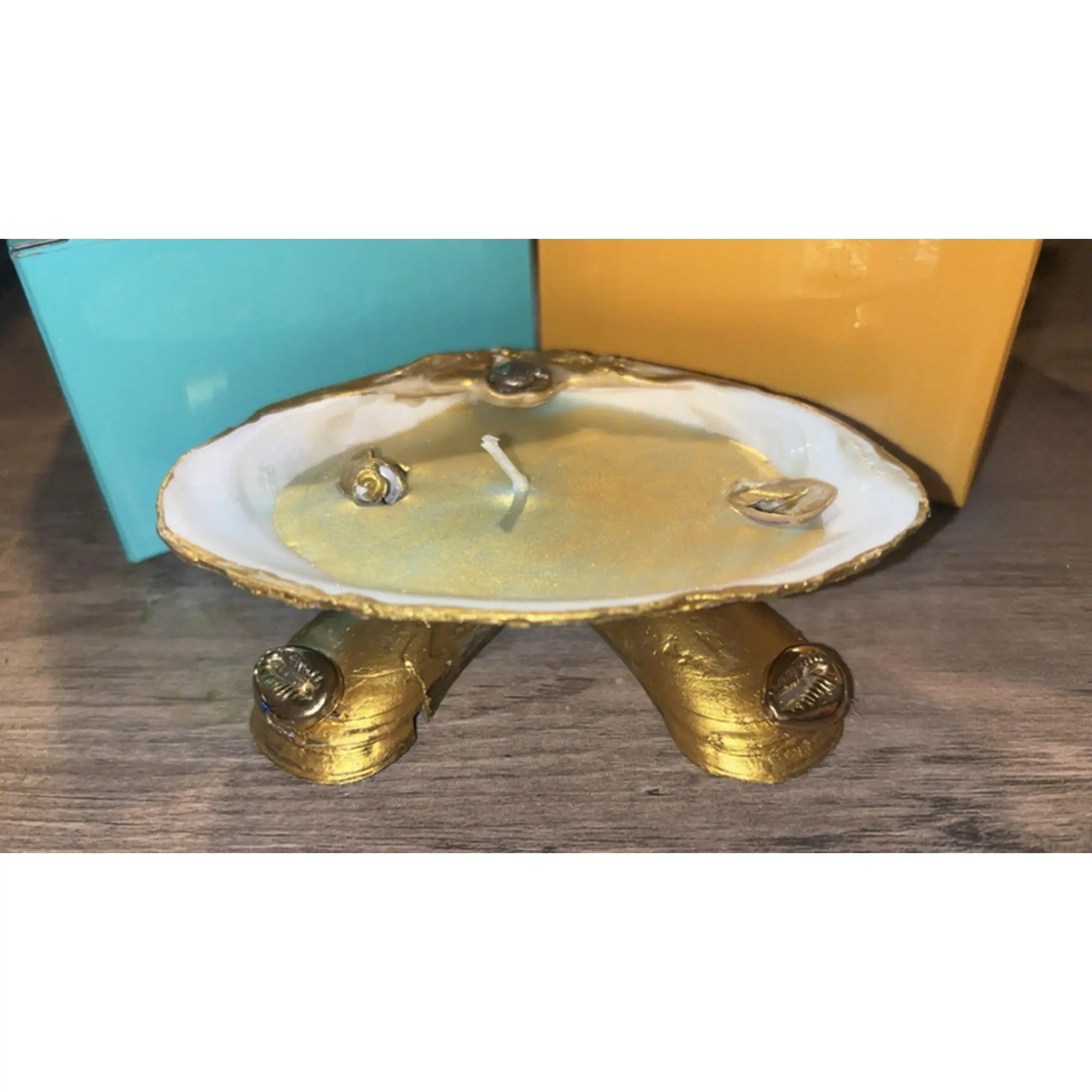 Gold Collection Sea Shell Candle - Elegant Design for Home Decor - $10