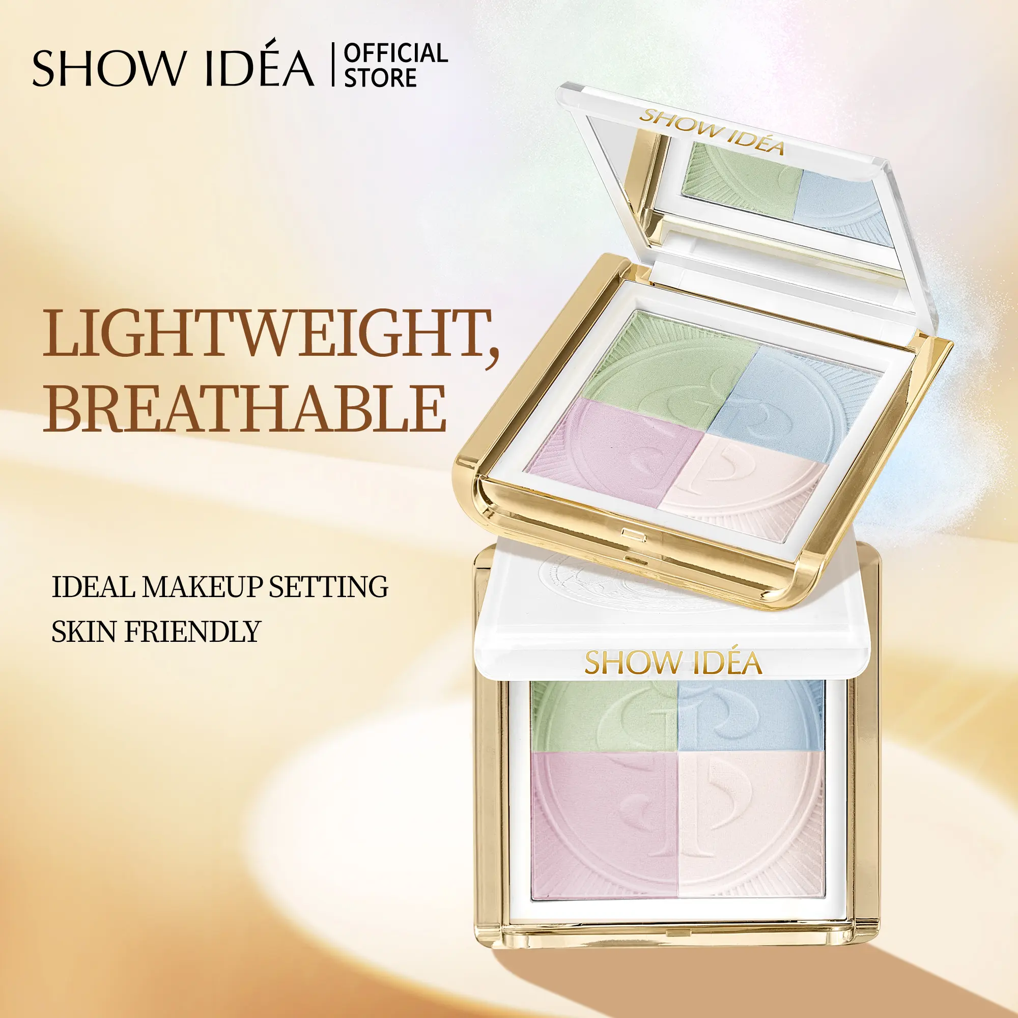 Show IDÉA Lightweight Breathable Makeup Setting Powder - Ideal for Skin Friendly Application