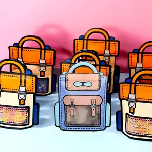 12PCS Novelty Storage Pouches - Comic Style Self-Sealing Bags, Cute Organizer Pouches for Small Items & Travel
