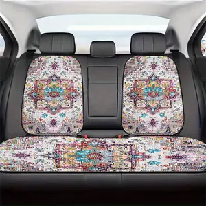 Floral Pattern Car Seat Cover, Breathable All-season Car Seat Cushion, Car Interior Accessories for Front and Rear Seats, Universal Car Decoration