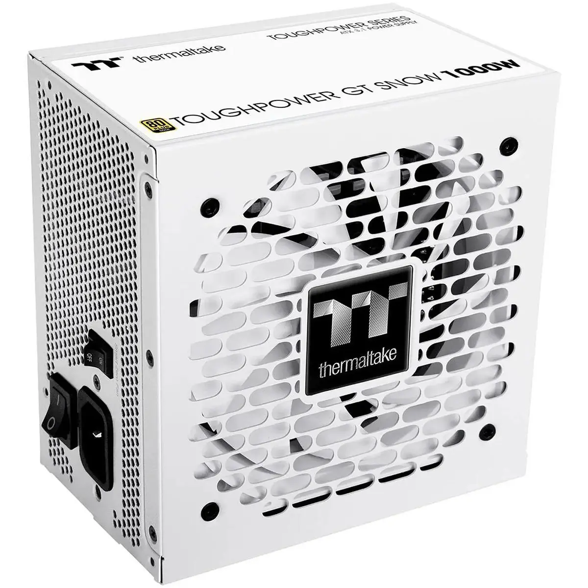 Thermaltake Toughpower GT 1000W 80 Plus Gold Certified Fully Modular ATX 3.1 Power Supply Unit, Snow White