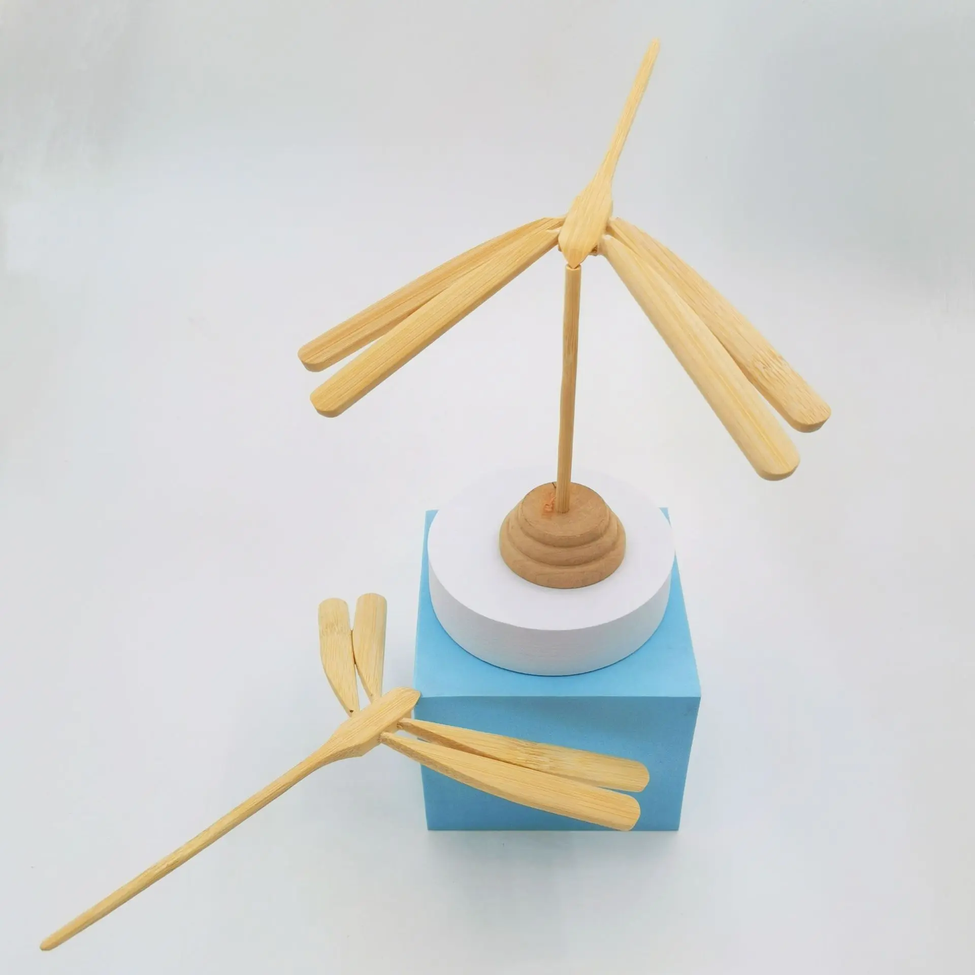 Balance Bamboo Dragonfly DIY Children's Educational Bamboo Toy Bamboo Handmade Dragonfly Toy Magical Balance Novelty Toys