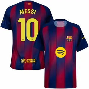 Unisex Soccer Team Barcelona Dri-Fit ADV Match Home Messi 10 Champions League 2025/26 Home Stadium Jersey - Red