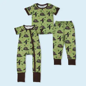 Duck call hunting season top matching pants kids boy outfits