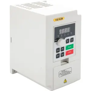 VEVOR Variable Frequency Drive, AC 220V Input 3KW Variable Frequency CNC Drive Inverter Converter, VFD 4HP 1 or 3 Phase Input, 3 Phase Output, CNC Motor Inverter Converter for Motor Speed Control