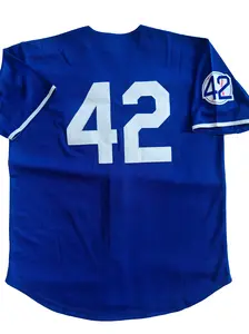 Men's Brooklyn #42 Vintage Embroidered Retro Baseball Jersey Tops