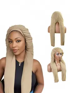 2-In-1 Soft & Breathable Long Hair Sleep Cap, Smooth & Comfortable, Ideal for Braiding, Sleep Bonnet for Gentle Night Care