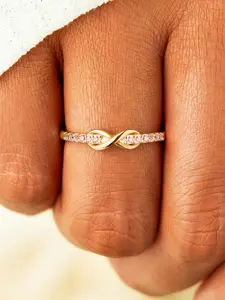 1 PC Elegant Cubic Zirconia Heart Cluster Ring Cubic Zirconia Rings For Women For Wedding Engagement Party Jewelry Valentine's Day Gift