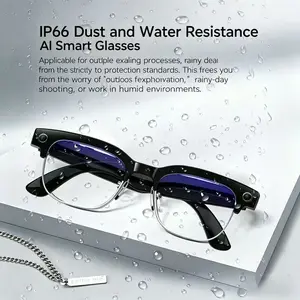Modern Wearable Smart Glasses Camera, 2026 New Multi-Function Audio Sunglasses, HD Photos Videos, Ai Translator, Bluetooth-compatible Call Music, Touch Control, Blue Light Filter