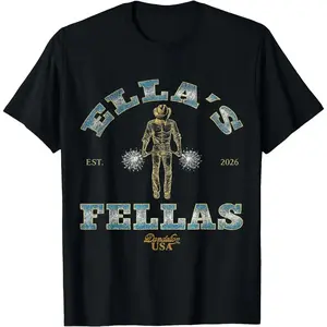 Fellas Ellas Shirt Ella Fella T-Shirt, Memorial Day, for adults, street casual look, active lifestyle, all-day comfort, Martin Luther King Jr. Day