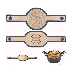 2Pcs Silicone Bread Loaf Pan Liner, Strap Design Non-Stick Baking Mat, Reusable Easy Clean Bakeware Accessory for Homemade Bread, Cake, Toast Baking