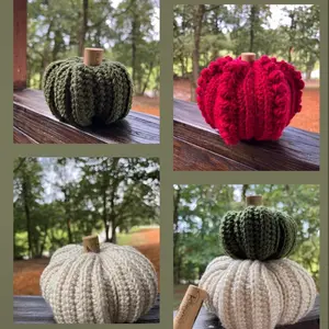 Handmade Classic Crochet Pumpkins