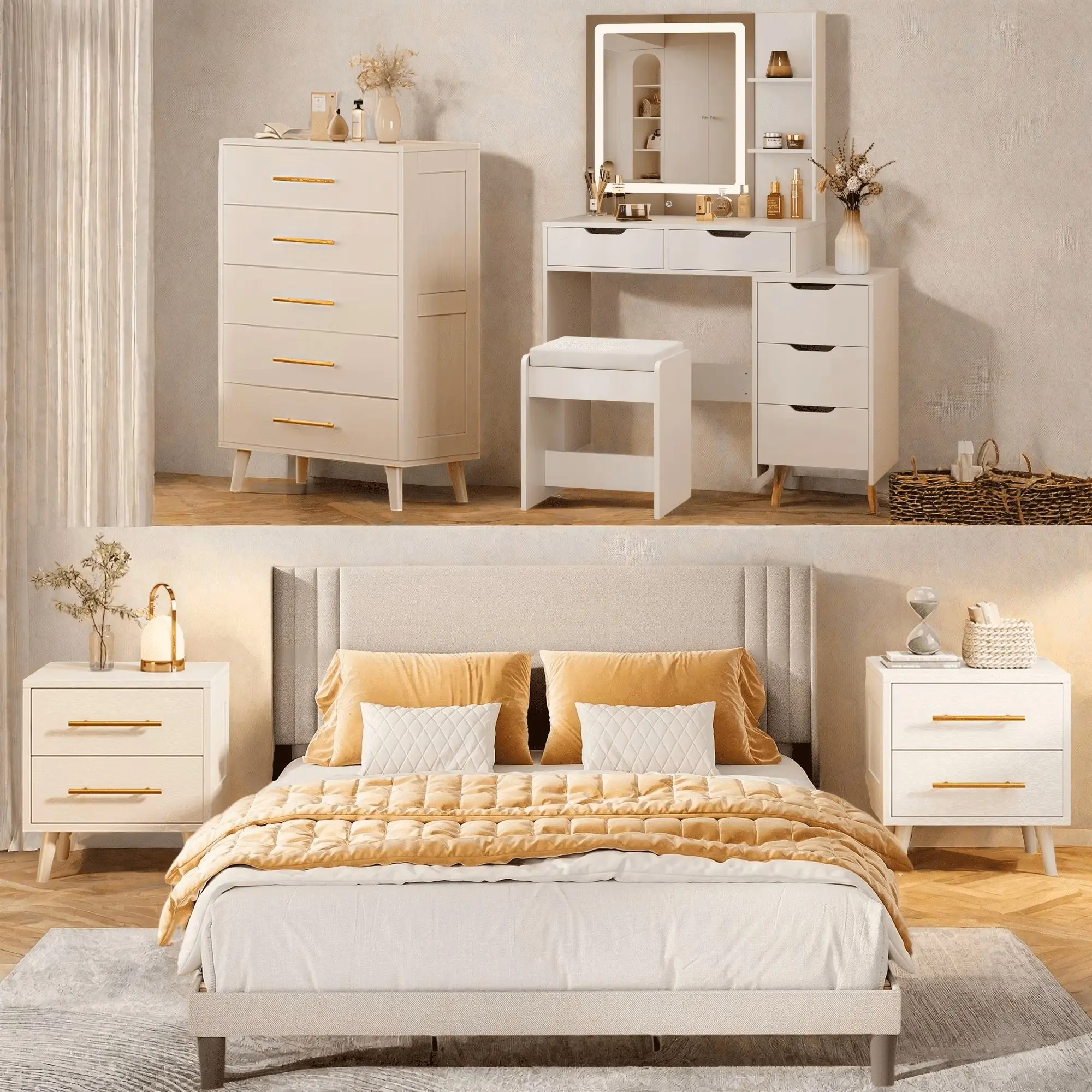 chinese dress ladies Buy Baxton Studio White Faux Leather Dresser main image 1