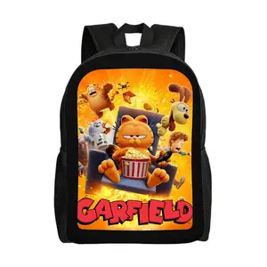 Garfield-Backpacks for Girls, Cute School Backpack, Aesthetic Bookbag for Teens, Lightweight Classic Backpack for Travel, Work, Picnic A-2 Built Tough Safety Details