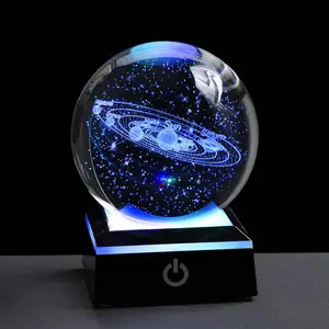 3D Solar System Model  Ball 80mm 3.15inch - Outer Space Astronomy Gifts Room Decor  Sphere  Gifts for Men Him  Birthday Dad Physics Science Teacher Night Light Planet Lamp