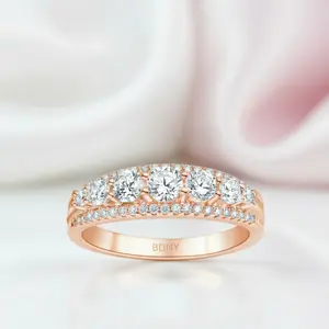Round Cut Diamond Option Women's Wedding Band