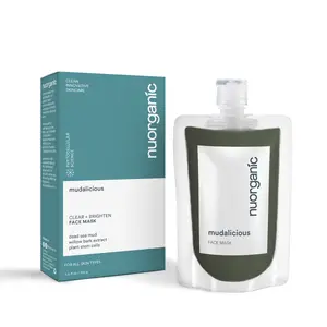 nuorganic Mudalicious - nuorganic Dead Sea Mud Mask - Exfoliating Clay Mask for Acne Prone and Sensitive Skin Luxury Skincare
