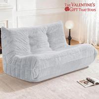 Light Grey - Plush - Love Seat