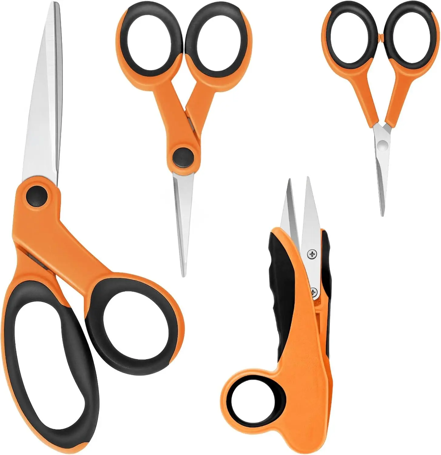 sewing  Bundle,  Sewing Partners,  and Durable, Comfortable Handle, Contains 9Fabric , 5Detail , 3.9Embroidery , 4.8Thread Snips, Orange