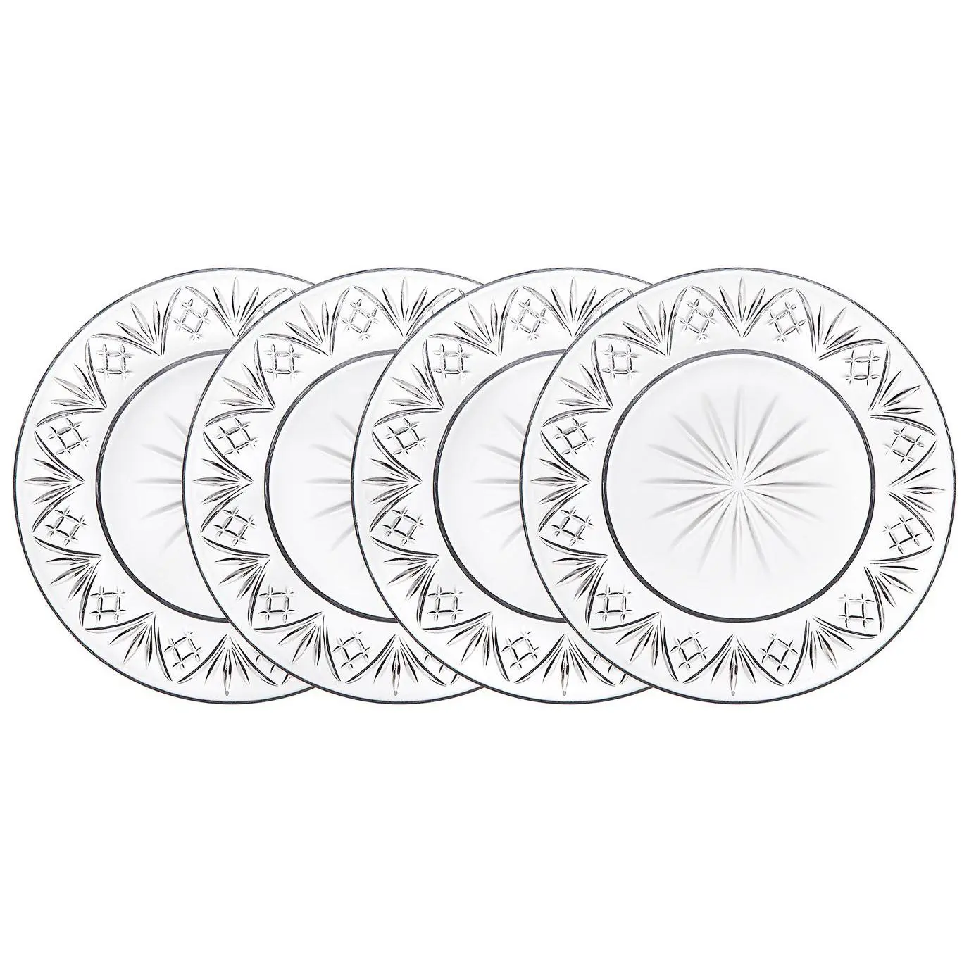 Godinger Set of 4 Dublin Appetizer Plates