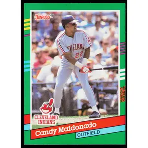 Candy Maldonado 1991 Donruss #480 Cleveland Indians