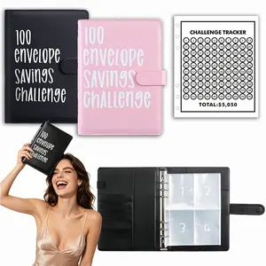 100 Envelopes Income Saving Challenge, Financial Organizer Binder, Savings Challenge Workbook, Cash Keeping Notebook, Income Budget Planner, Birthday Gift Money Tracker