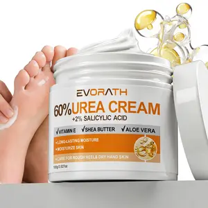 60% Urea Cream And 2% Salicylic Acid, Moisturizing, Enriched With Vitamin E, Aloe Vera, Shea Butter, Quickly Absorbed Without Greasiness, Promotes Keratin Dissolution And Repairs Skin Barrier Repairs Dry, Cracked Heels And Calluses, Specially Formulated