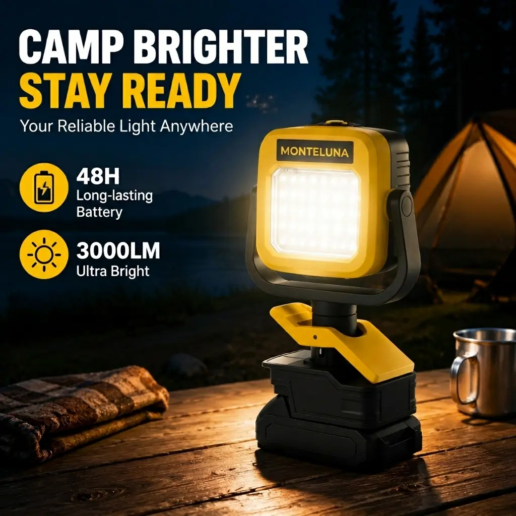 LED Work Light Compatible with DEWALT Batteries, Flashlight，Ultra Bright Rechargeable Portable Shop Light, Up to 24 Hours Runtime, Magnetic Work Light for Garage, Workshop, Warehouse, Auto Repair and Jobsite, Gifts for Dad