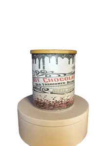 Creamy Hot Cocoa 6 oz Decorative Scented Soy Wax Sublimation Candle