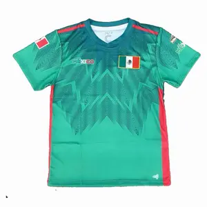 Green Mexico Aztec Jersey with Intricate Design and Team Logos for Sport Fans Comfortable Fit Ideal for Game Days Parties