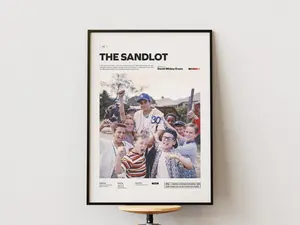 [Sale off up to 65%] [No frame, Free Ship] The Sandlot Poster, Childhood Time Movie Poster, David Mickey Evans Film The Sandlot Print, Kids Room Wall Decor Idea (No Frame)